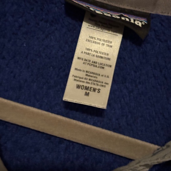 Patagonia Bluish Purple and Gray Women's Pullover - Picture 2 of 5